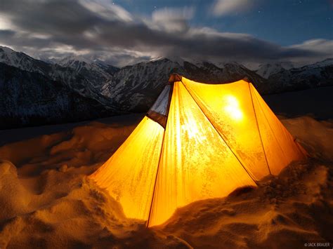 Illuminated Tent | Ouray, Colorado | Mountain Photography by Jack Brauer