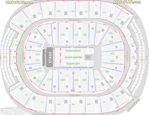 Toronto Scotiabank Arena seating chart - Detailed seat & row numbers chart with west end stage ...