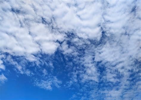 Premium Photo | Blue sky with clouds in the morning