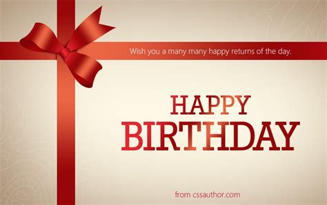 Beautiful Birthday Greetings Card PSD For Free Download - Freebie No: 27