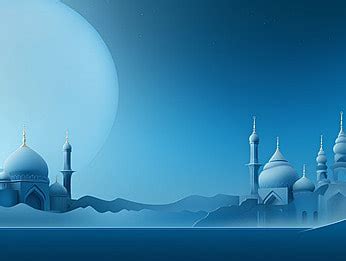 Blue Tone Of Islamic Mosque Background, Mosque, Islam, Religion ...