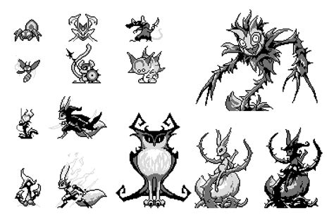 Joseph Gignoux - Dark forest monster sprites