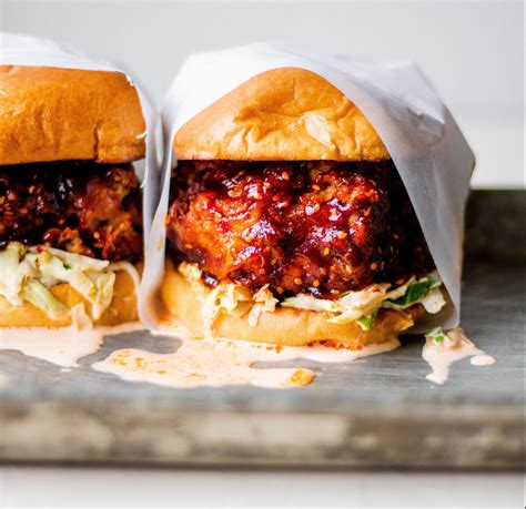 Spicy Korean Fried Chicken Sandwiches | So Much Food