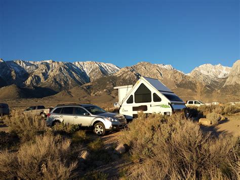 Camping with our Aliner at Alabama Hills near Lone Pine, CA | Popup camper, Tent camping, Camping