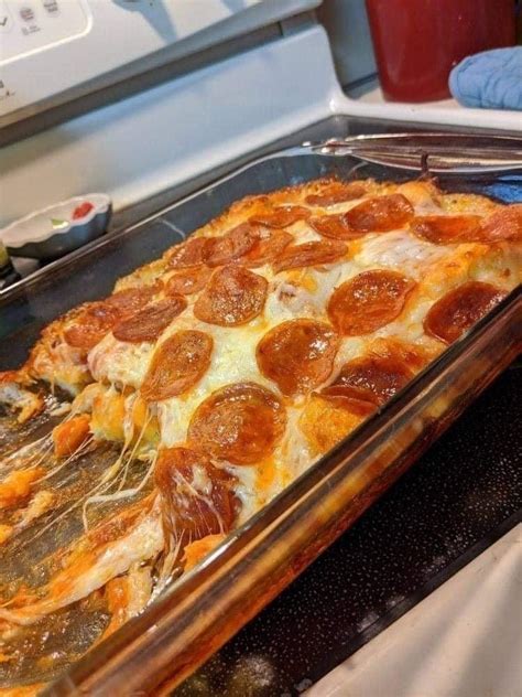 Pepperoni Pizza Casserole - All We Cook