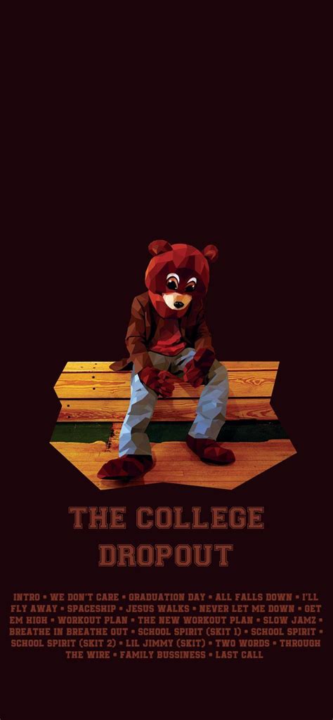 College Dropout Kanye West Low Poly Art Wallpaper IPHONE | Kanye west wallpaper, Kanye bear ...