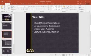 Free Star Wars PowerPoint Template