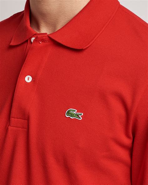 Lacoste Long Sleeve Polo Red at CareOfCarl.com