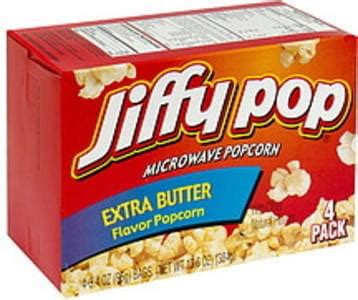 Jiffy Pop Extra Butter Flavor Microwave Popcorn - 4 ea, Nutrition Information | Innit