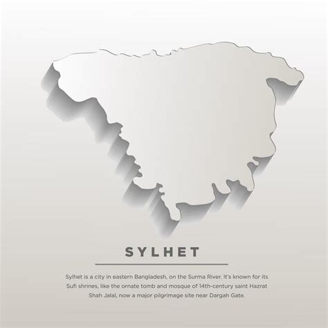 Sylhet isometric map with blend 16033623 Vector Art at Vecteezy