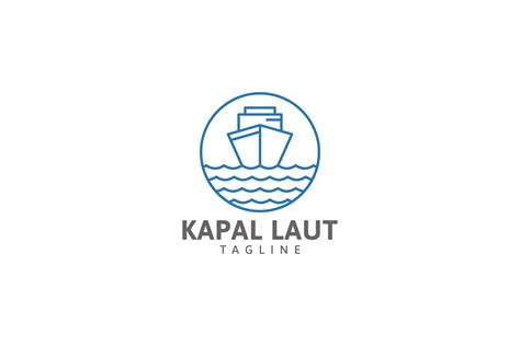 Ship Line Logo Design Graphic by agung sptr · Creative Fabrica