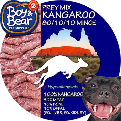 100% KANGAROO 80/10/10 Mince | Naturally Healthy Prey Mix