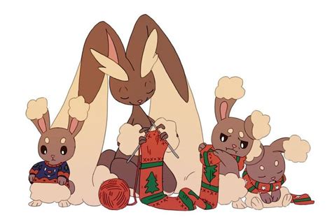 Lopunny making winter sweaters | Pokémon | Cute pokemon pictures, Cute pokemon, Pokemon pictures