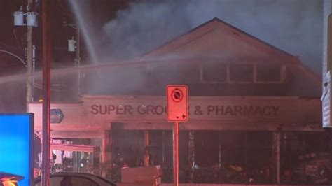 Fire guts long-standing supermarket in Steveston area of Richmond, B.C ...