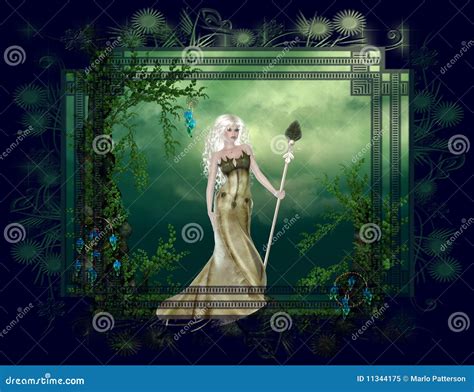 Mother Nature Fantasy Background Stock Illustration - Illustration of ...