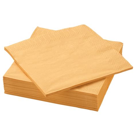 FANTASTISK paper napkin, yellow, 15 ¾x15 ¾" - IKEA