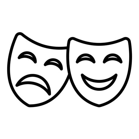 Opera Mask Line Icon 14722312 Vector Art at Vecteezy