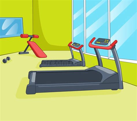 Gym Room stock vector. Image of indoors, sport, healthcare - 34028667