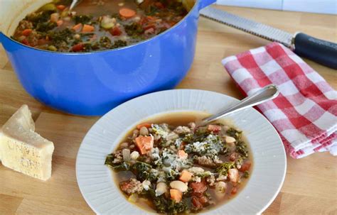 Sausage Kale Bean Soup (Hearty Italian Soup Recipe) - This Italian Kitchen