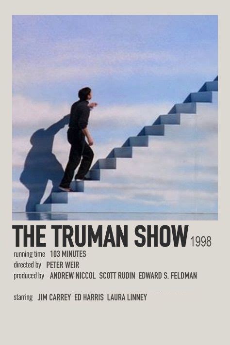 The Truman Show polaroid movie poster | Film posters vintage, Movie ...