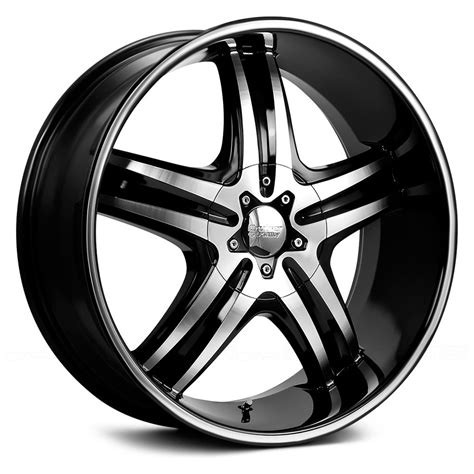 CRUISER ALLOY® 908MB IMPULSE Wheels - Gloss Black with Machined Face and Ring Rims