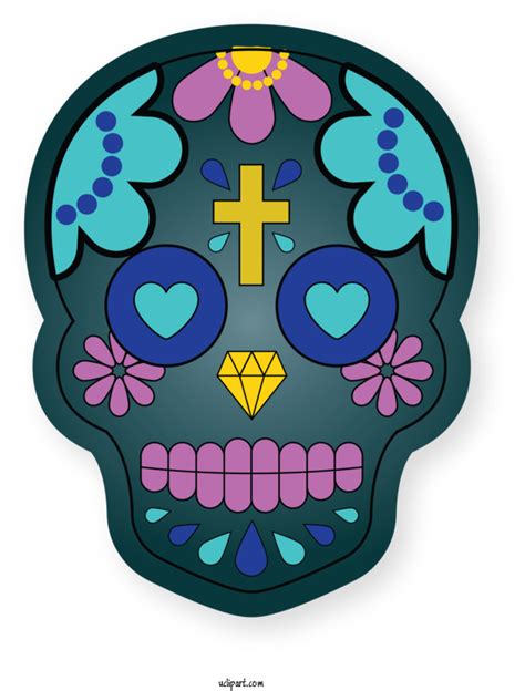Holidays Drawing Skull Art Day Of The Dead For Cinco De Mayo - Cinco De Mayo Clipart Holidays ...