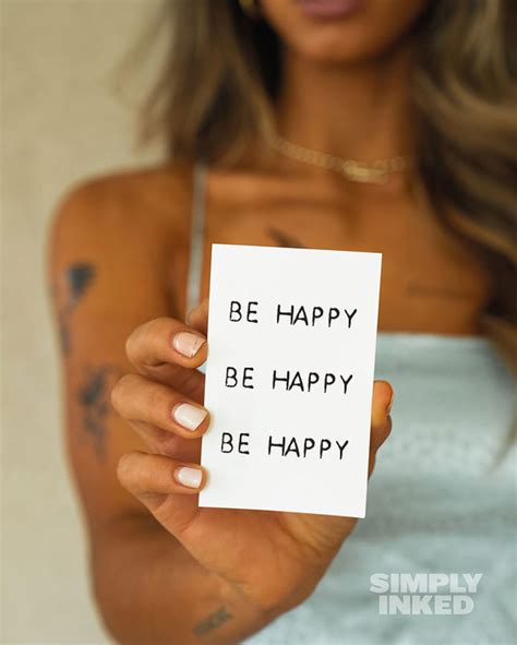 Be Happy Tattoo - Simply Inked