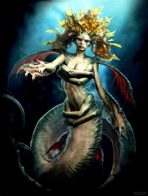 Pin by Susan Davis on Art+ Fantasy | Mythical creatures, Evil mermaids, Creature art