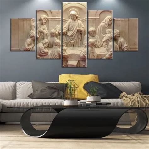 CHRIST JESUS DISCIPLES The Last Supper Canvas Prints Painting Wall Art ...