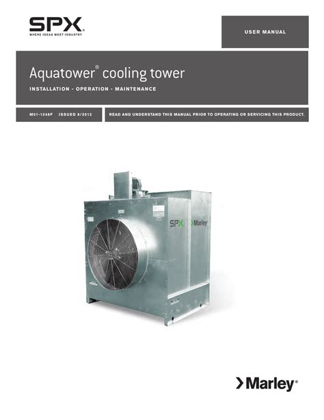 Marley Aquatower Cooling Tower Installation, Operation and | Manualzz