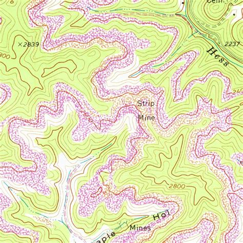 Honaker, VA (1968, 24000-Scale) Map by United States Geological Survey | Avenza Maps