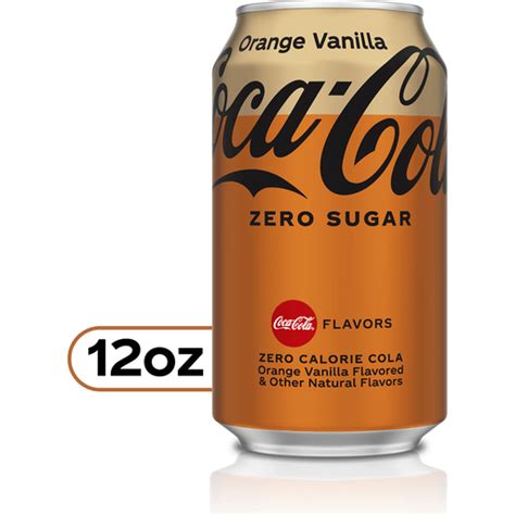 Coca-Cola Orange Vanilla Zero Sugar Diet Soda Soft Drink, 12 fl oz | Beverages | Foodtown