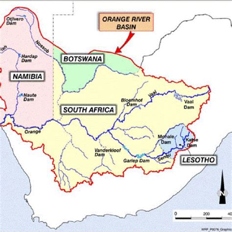 The 13 major sub-basins of the Zambezi River Basin. Map produced by ...