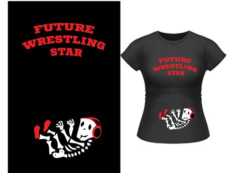T-shirt logo design creative ideas: Future Wrestling Star T Shirt Logo Idea by Peter Dranitsin