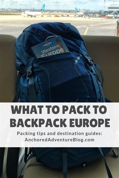 Europe Backpacking Packing List | IUCN Water