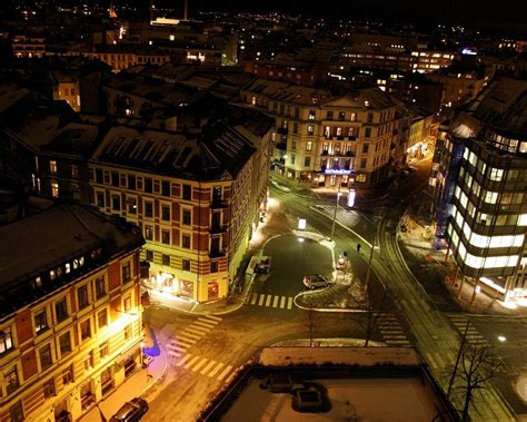 Oslo, Norway, Night, Cityscape, Road HD Wallpapers / Desktop and Mobile ...