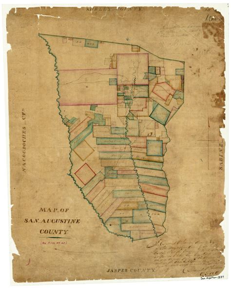 Map of San Augustine County – Legacy of Texas