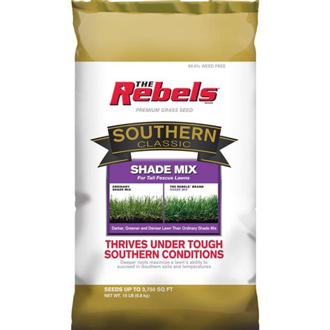 Rebel Southern Classic 15-lb Dense Shade Grass Seed at Lowes.com