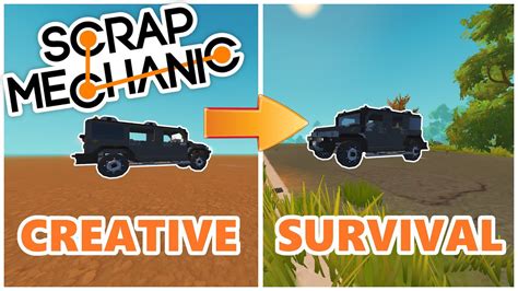 Scrap Mechanic - CREATIVE CREATIONS IN SURVIVAL! EASY TUTORIAL! - YouTube