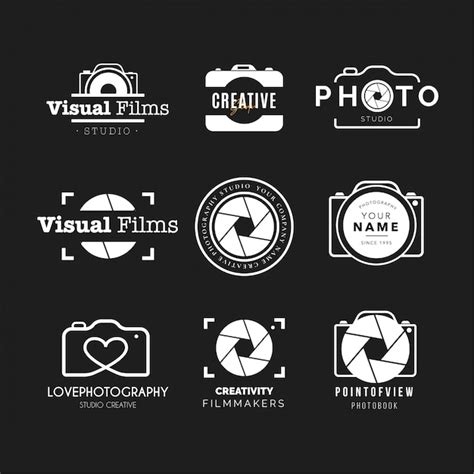 Free Vector | Photography logo collection