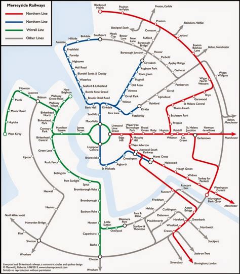 Liverpool Train Map (Merseyrail)