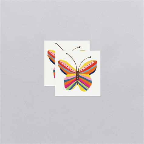 Rainbow Butterfly Tattoo