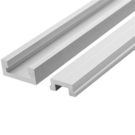 Anodized Aluminum Miter T Track w/T-Bar Rail for Jigs Fixtures Sleds Router Tables and General ...