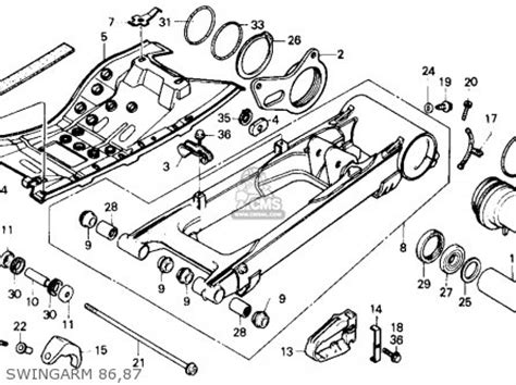 Honda TRX250R FOURTRAX 250R 1986 (G) USA parts lists and schematics