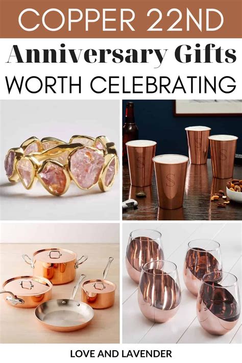 The traditional anniversary gift for the 22nd year is copper. We made a list of the best copper ...