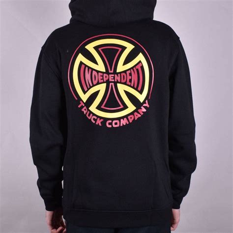 Independent Trucks Two Tone Zip Hoodie - Black - SKATE CLOTHING from Native Skate Store UK