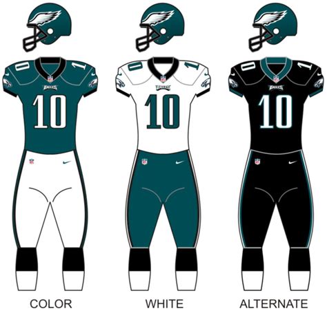 File:Philadelphia eagles uniforms.png - Wikimedia Commons