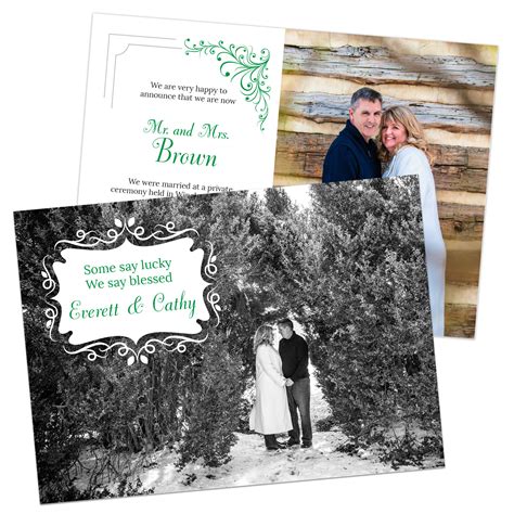 Wedding Announcement Cards | Elope in Virginia: Quick Marriages and Weddings