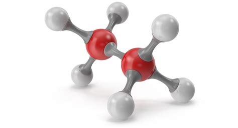 3D ethane molecular model - TurboSquid 1274306