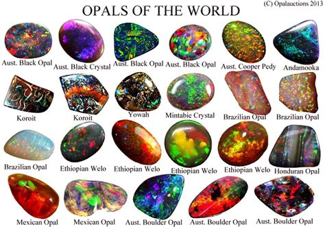 Opals Of The World. Photo: Opal Auctions What causes the colours in ...
